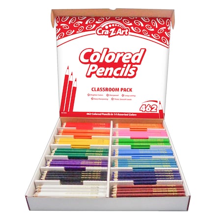 Cra-Z-Art Colored Pencil Classroom Pack, 14 color, PK462 740021